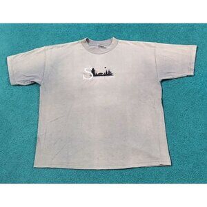 Vintage Y2K INTEX Heavyweight Vacation Men's T-Shirt 2XL Shaver Lake Embroidered